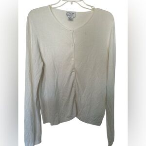 Oscar by Oscar de la Renta Cream lightweight Cardigan